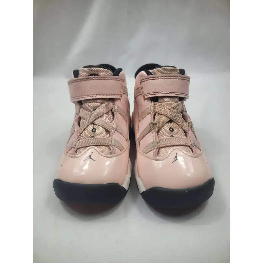 Jordan 6 Rings Nike Shoes Toddler Size 7C 323420-602 Pink White Black